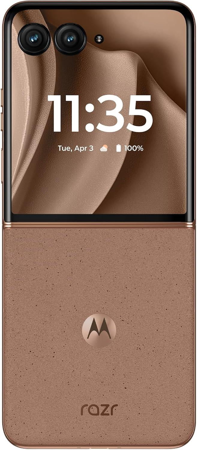 Motorola Razr+ 2025 | Unlocked | Made for US 12/256GB | 50MP Camera | Pantone Mocha Mousse