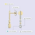 thumbnail image 2 of Diamond Dangle Earring | 1 Ct IGI Certified Pear Shape Lab Grown Diamond | 14K Yellow Gold | Tatiana Dangling Solitaire Lab Diamond Earring | Prong Setting | FG-VS1-VS2 Quality | Friendly Diamonds, 2 of 6