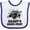 White and Royal, variant on Inktastic Four Wheeling off Roading Future 4 Wheeler Boys or Girls Baby Bib