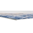 thumbnail image 6 of Allstar Rugs 7' 9" x 10' 0" Gainsboro Grey Modern Abstract Themed Polyester Area Rug with a Blue Viscose Fluid Design and Gold Accents. Machine-Made in Turkey., 6 of 8