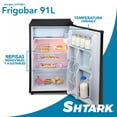 thumbnail image 2 of Frigobar Refrigerador Acero Inoxidable 91 Litros 3.2 Ft Negro, 2 of 7