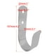 thumbnail image 4 of Ganchos de pared de metal curvo - 2 ganchos de pared atornillables - Acero galvanizado - Ganchos universales para almacenamiento y clasificación - Ganchos para garaje, sótano, taller JAMW Sencillez, 4 of 5
