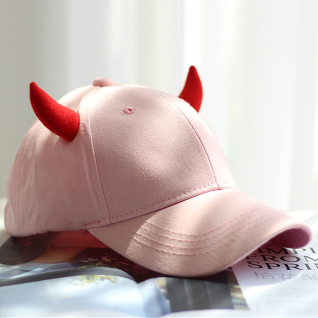 red devil horn hat