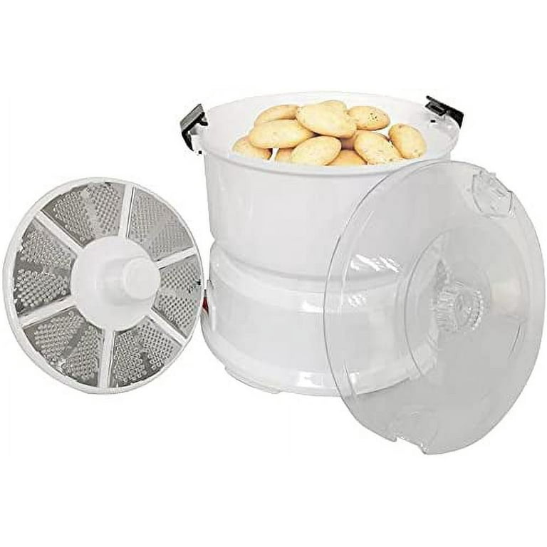 YESJrl Electric Potato Peeler/Salad Spinner/Fully Automatic Potato Peeling  Machine with Vegetable Dryer, One-Touch Operation