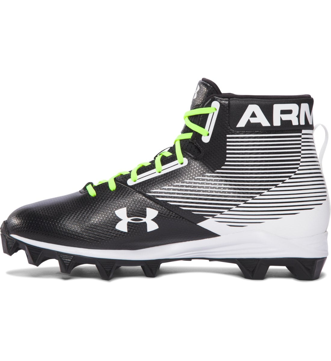 Men's Size 6-14 Under Armour Hammer Mid RM Molded Football Cleats 1289761-011 