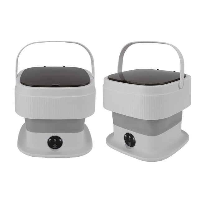Portable Mini Washing Machine Foldable Design, One Touch Control Panel, Powerful Stable Motor Safe Materials, Lightweight Portable Suitable for Travel, Camping
