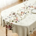 thumbnail image 4 of SLYNSHome French Floral Tablecloth, Waterproof Scratch Resistant Wipe Clean Table Cover,Rectangular Dining Decor For Kitchen Tea Table Indoor Home Decor, 4 of 6