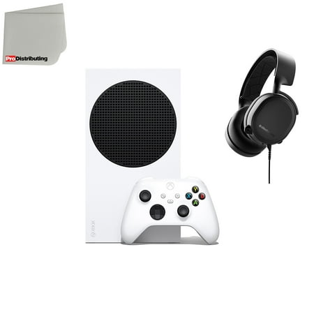 Microsoft Xbox Series 512GB All-Digital Video Game Console with SteelSeries Arctis 3 Gaming Headset and Microfiber Cleaning Cloth Bundle