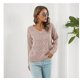 thumbnail image 2 of Suéter de punto para mujer, moda de otoño e invierno, suéter a cuadros con forma de corazón hueco, novedad, Color sólido, suelto, de manga larga, 2022, 2 of 4