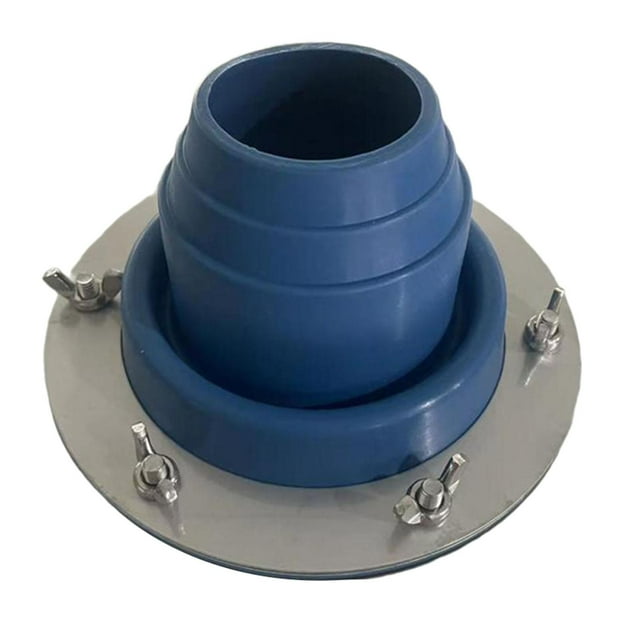 Chimenea de estufa de leña con base de acero resistente al fuego y conexión de silicona para tiendas de campaña. Azul