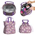 thumbnail image 2 of Goldendoodle Dog and Flower Floral Drawstring Lunch Bag Women - Drawstring Lunch Bag Insulated for Work Office - Stain-Resistant Large Lunchbags for Women with Multi-Pockets, 2 of 6