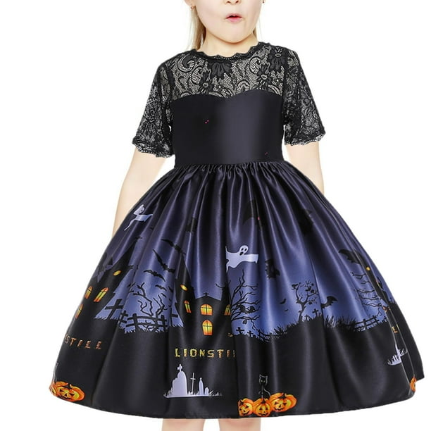 Vestido de ninas Disfraz de para Vestidos para ninas Ninas Calabaza negro Zulema vestidos de ninas Walmart en linea