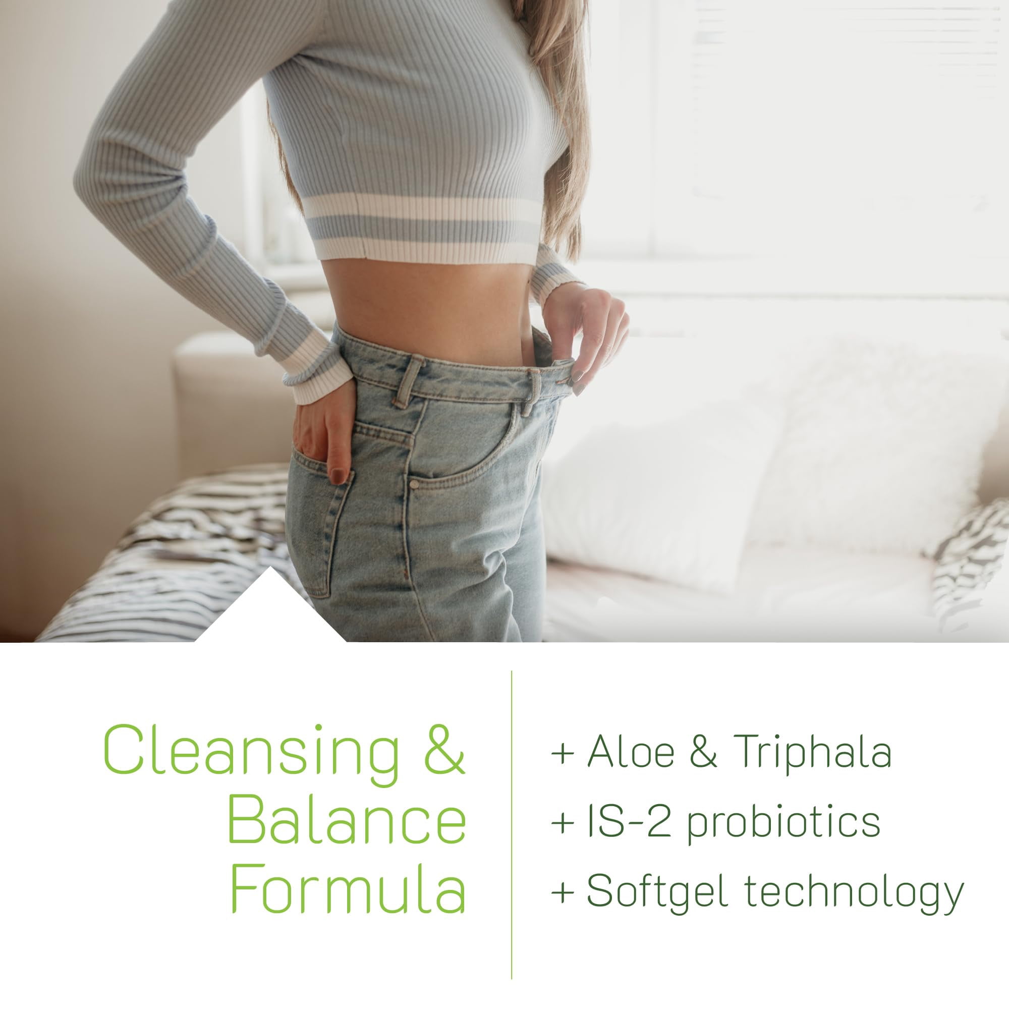 Irwin Naturals Aloe & Triphala Active Cleanse + Probiotics - Natural Digestive Support - 60 Liquid Soft-Gels