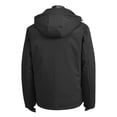 thumbnail image 5 of Men's Windbreaker Jacket Heavyweight Winter Outdoor Hooded Sport Coat with Zipper Pockets Windproof Outerwear (M, Black), 5 of 8