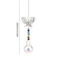 thumbnail image 3 of Adornos De Cristal Adornos de cristal - Colgante de cadena con cuentas de cristal de mariposa (cono), 3 of 4