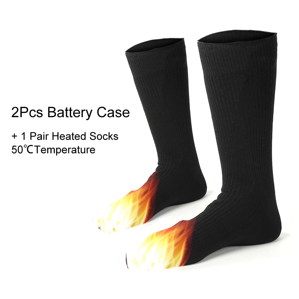 Walking Fishing Battery Powered Cold Weather Outdoor Warm Thicken Constant Temperature Thermal Socks Perfect For Skiing Electric Heated Socks