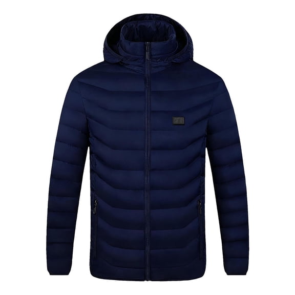 Wowcloth Heated Jacket for Women, Solid Color with Control Heating, Long Sleeve Hooded Design and Double Zipper Pockets, Casual Outdoor Wear for Winter and Daily Activities