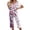 White, variant on Women's 4th of July Pajama Sets 2 Pieces Lounge Sleepwears US Patriotic Printed Plus Size Short Sleeve Top and Capri Pants Independence Day Gifts