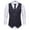 Black, variant on Pisexur Mens Formal Suit Business Dress Vest Slim Fit Sleeveless Suit Vest Double Breasted Plaid Business Formal Wedding Dress Waistcoat