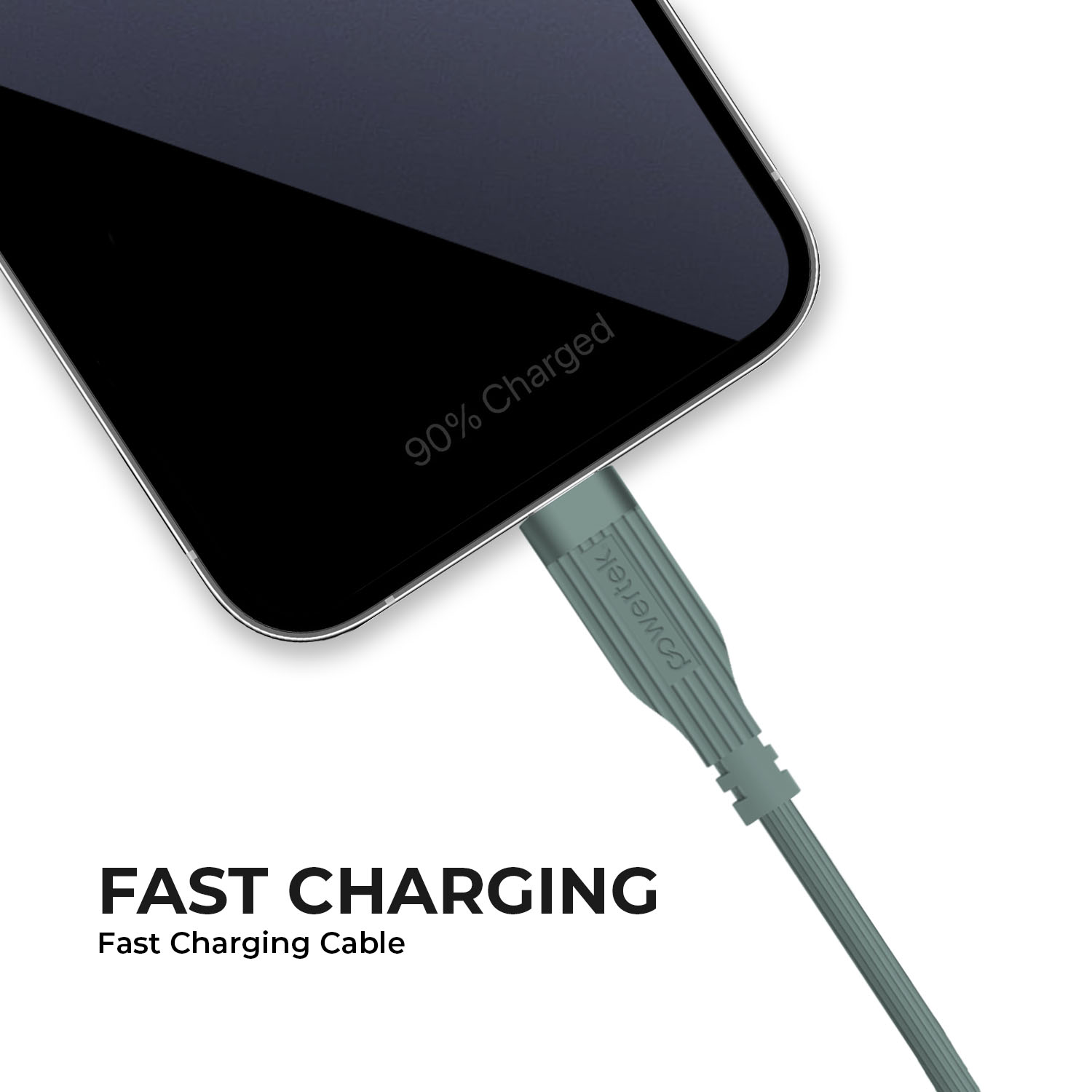 Liquipel Powertek Retro USB-A to Lightning - Green