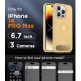 thumbnail image 2 of Funda con Soporte Magnético invisible, Delgada Mate, para iPhone 14 Pro Max, Marrón Claro, 2 of 7