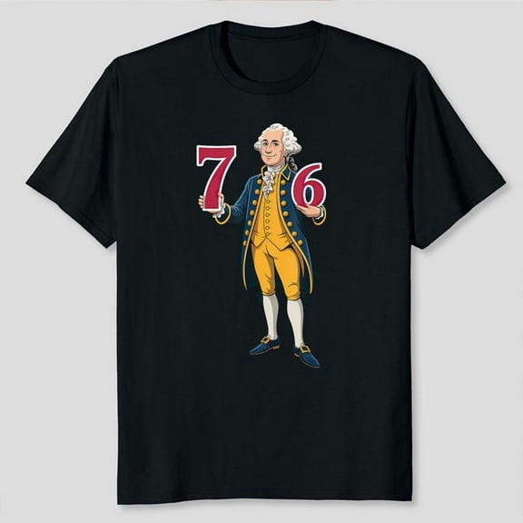 6 7 7 6 George Washington Six Seven T-Shirt Unisex, Sizes S-5XL - Gategoo