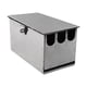 thumbnail image 1 of Bloque de cuchillos universal de acero inoxidable para cocina, soporte para cuchillos de hotel. 26x12x14cm, 1 of 9