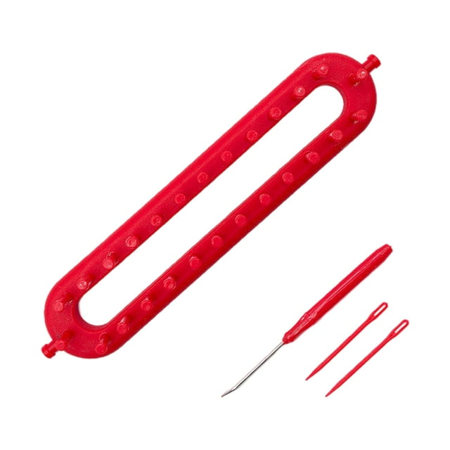Rongfmy Long Métier à Tricoter DIY Crochet Tissage Machine à Main pour Rouge 10.2 Pouces