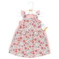 thumbnail image 2 of Hudson Baby Infant and Toddler Girls Cotton Dresses, Coral Pretty Floral, 3T, 2 of 4