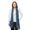 thumbnail image 4 of Insect Shield Wildflower Versatile Scarf Wrap for Insect & Bug Protection, Navy, One Size, 4 of 4
