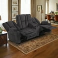 thumbnail image 2 of MCombo Power Reclining Sofa w/ Console and Massage USB Ports for Living Rooom Gray Fabric 6035, 2 of 9