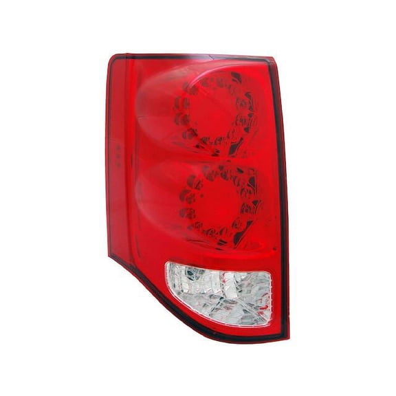 Left - Driver Side Tail Light Assembly with Wiring Harness - Compatible with 2011 - 2019 Dodge Grand Caravan 2012 2013 2014 2015 2016 2017 2018 2020