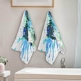 thumbnail image 4 of Watercolor Cute Dolphin Hand Towels, Kitchen Towel Ultra Soft and Absorbent,Decorative Fingertip Face Towel for Bathroom Hotel, 2 PCS, 28.3"x 14.4", 4 of 5