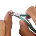 thumbnail image 3 of 3pcs Cuticle Nipper with Cuticle Pusher Stainless Steel Cuticle Remover and Cutter Beauty Tool for Fingernails and Toenails Manicure Tool Kit (Green) (GREEN), 3 of 5