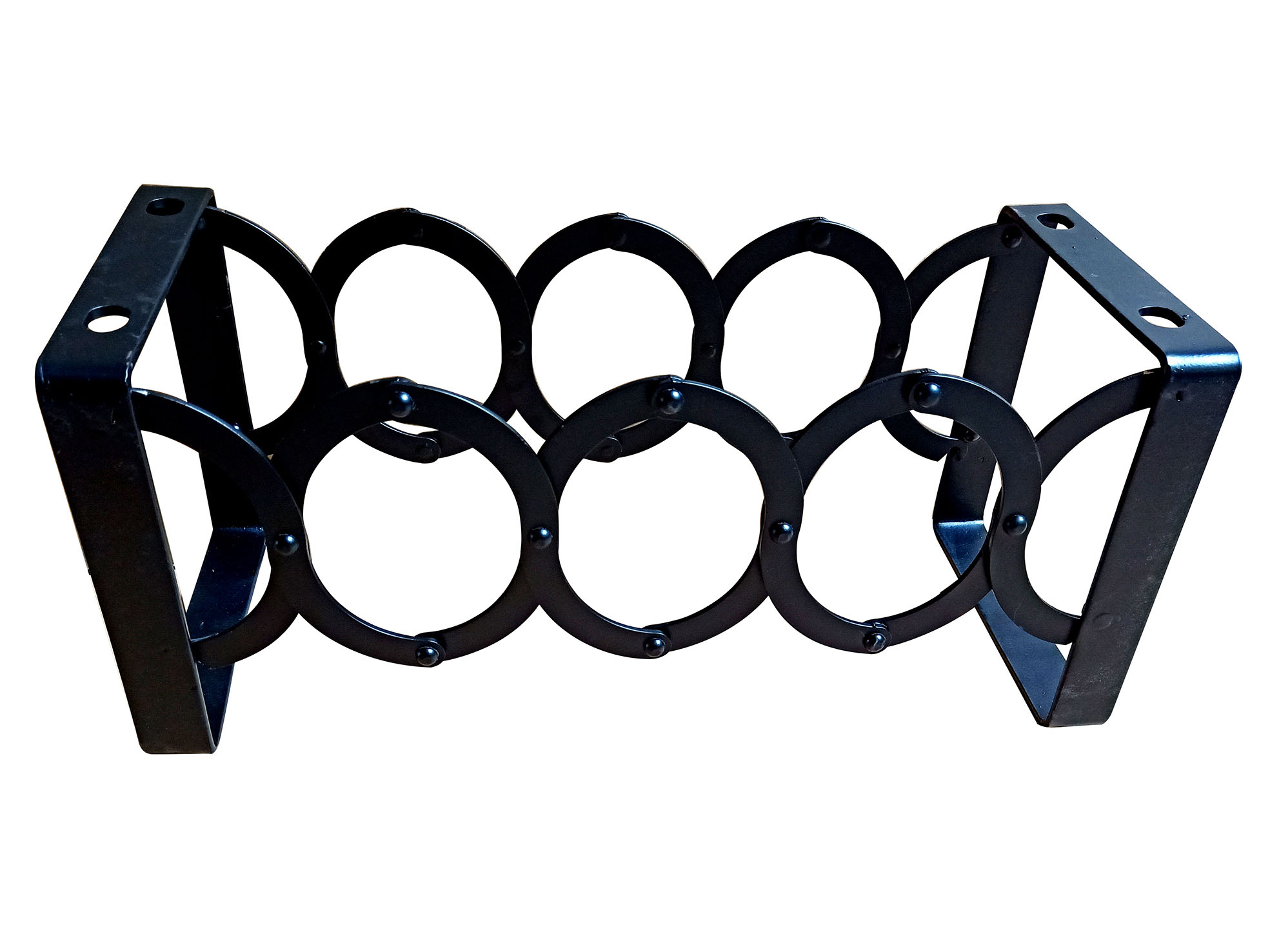 Black Fold & Stack Wine Rack (Circle) Metal Wine Rack Walmart Canada
