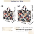 thumbnail image 2 of FORMRS Womens Corduroy Tote Bag Crossbody Shoulder Handbag with Pocket, Geometric Pattern, 2 of 7