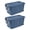 Blue, variant on 160 Quart (40 Gallon) Wheeled Clear Plastic Storage Bin 2-Pack Gray - Industrial Tote with Handle Drip-Resistant Lid