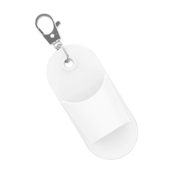 KUFptva Fashionable Rubber Lip Gloss Holders With Keyrings For On The Way Touch Ups Portable Travel Makeup Storage