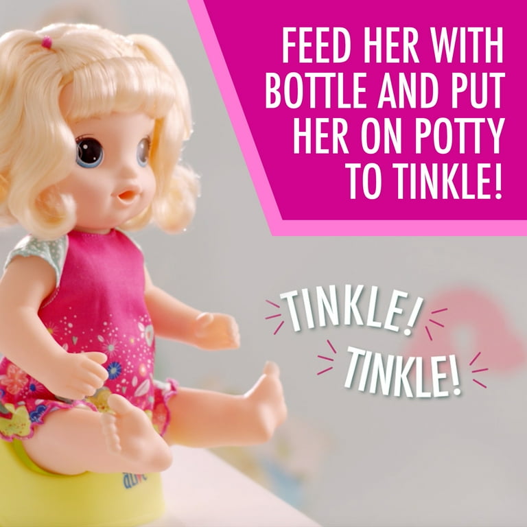 Baby Alive Potty Dance Exclusive Value Pack Blonde Straight Hair