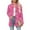 820#Hot Pink, variant on GXIPO Women's Thin Lightweight Jackets Cardigan Casual Loose Long Sleeve Sweaters with Pockets Floral Hot Pink L