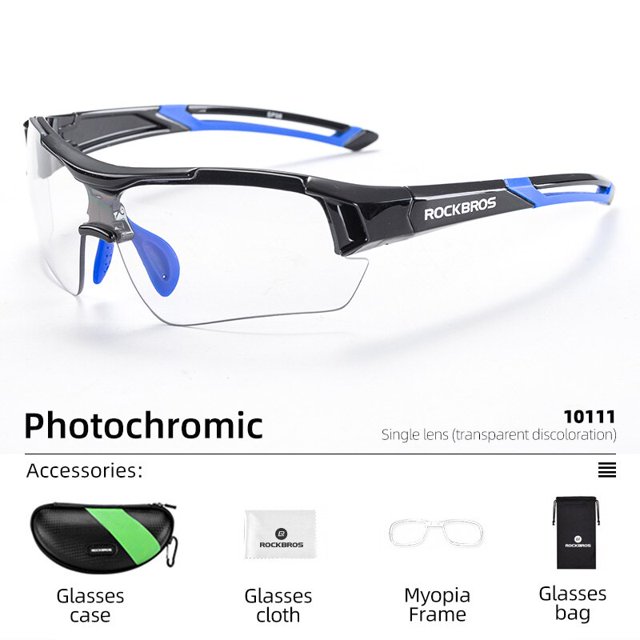 ROCKBROS gafas fotocromáticas para ciclismo gafas para bicicleta gafas deportivas para hombre gafas de sol para ciclismo de montaña gafas de protección para gafas