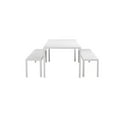 thumbnail image 6 of Afuera Living 3-piece Aluminum Patio Dining Set in White Frame/Polyresin, 6 of 13