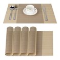 thumbnail image 1 of Tapete de mesa lavable antideslizante, manteles individuales resistentes al calor de PVC, manteles individuales de cocina, un juego de 5 manteles individuales de 30x45 cm., 1 of 5