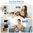 thumbnail image 3 of GPED Baby Monitor with Two Way Video Call, 1080P HD Wifi Home Security Camera W/ 2.8” Screen for Baby/Pet Monitor,  One-Click Call & AI Motion Detection & Full-Color Night Vision for Baby Pet Elderly, 3 of 8