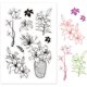 thumbnail image 1 of Sellos transparentes de silicona con forma de flor de lirio. Ideales para tarjetas, decoración y manualidades de scrapbooking., 1 of 8