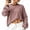 Pink Brown Striped, variant on WIHOLL Long Sleeve Shirts for Women Plus Size Crewneck Sweatshirts Fashion Striped Pullovers Casual Loose Fit Fall Spring Tunic Tops