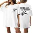 thumbnail image 1 of Camiseta de Cuello Redondo Impresa Delantera Y Trasera de Béisbol de las Mujeres de Verano, Camisetas Cortas Casuales Ligeras para las Mujeres, 1 of 5