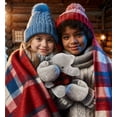 thumbnail image 6 of DolliBu Super Soft Elephant with Clothes Stuffed Animal and Plaid Red Hoodie Sweater - Cute Elephant Plush Lumberjack Stuffed Toy with Plaid Jacket Dress Up for Christmas, Holiday, Winter - 6 Inches, 6 of 6