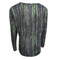 thumbnail image 5 of IROINID Reduced Womens Long Sleeve Tops Spring Printed Round Neck Lounge Tee Tops,Green, 5 of 5