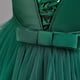 thumbnail image 4 of Vestidoo Formal Vestido sin mangas con cuello redondo Jersey para niñas Vestido de dama de honor de boda Ygjytge Verde 6-7- años para Niña, 4 of 9